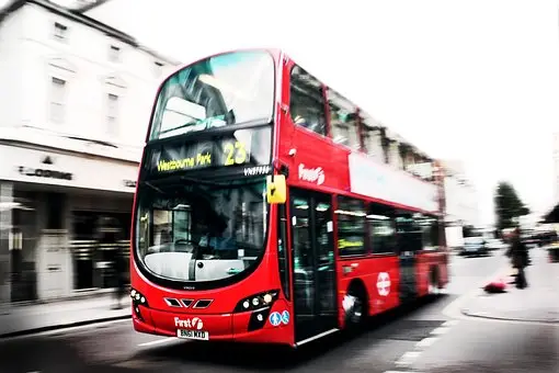 Double-decked bus in London