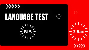 Language  Test N 5 (2 bac)