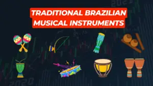 Traditional musical instruments in Brazil.